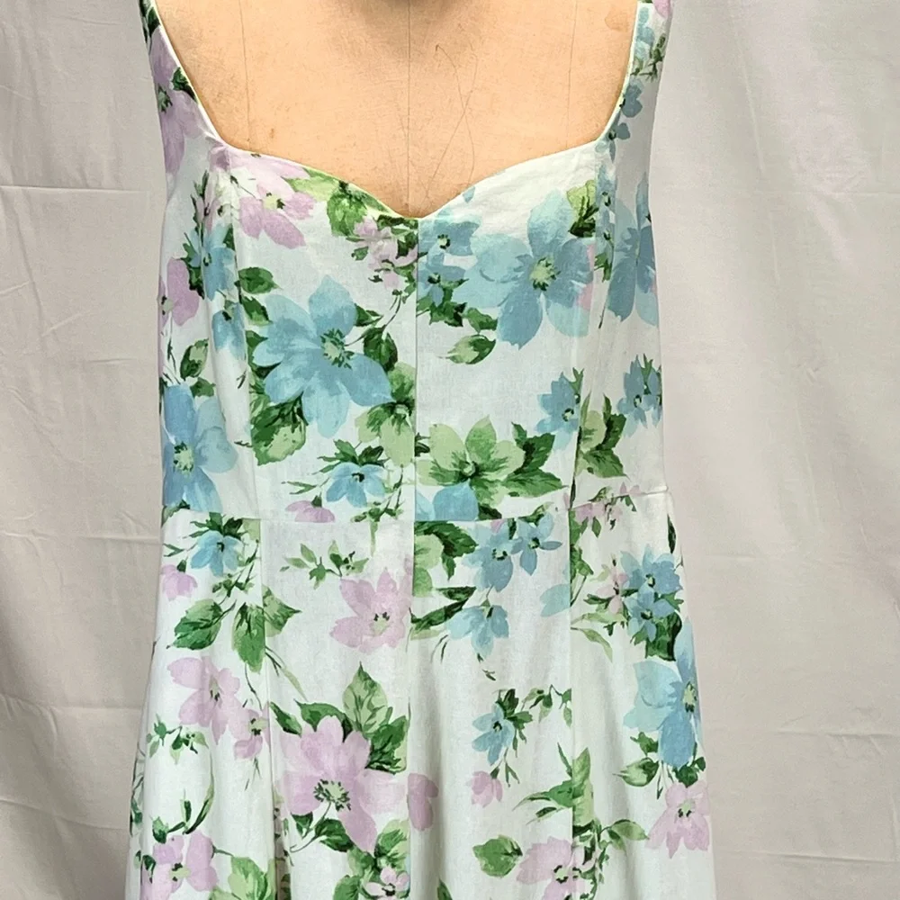 Old Navy cottage country flower garden linen sundress sun dress smocked new‎ nwt
